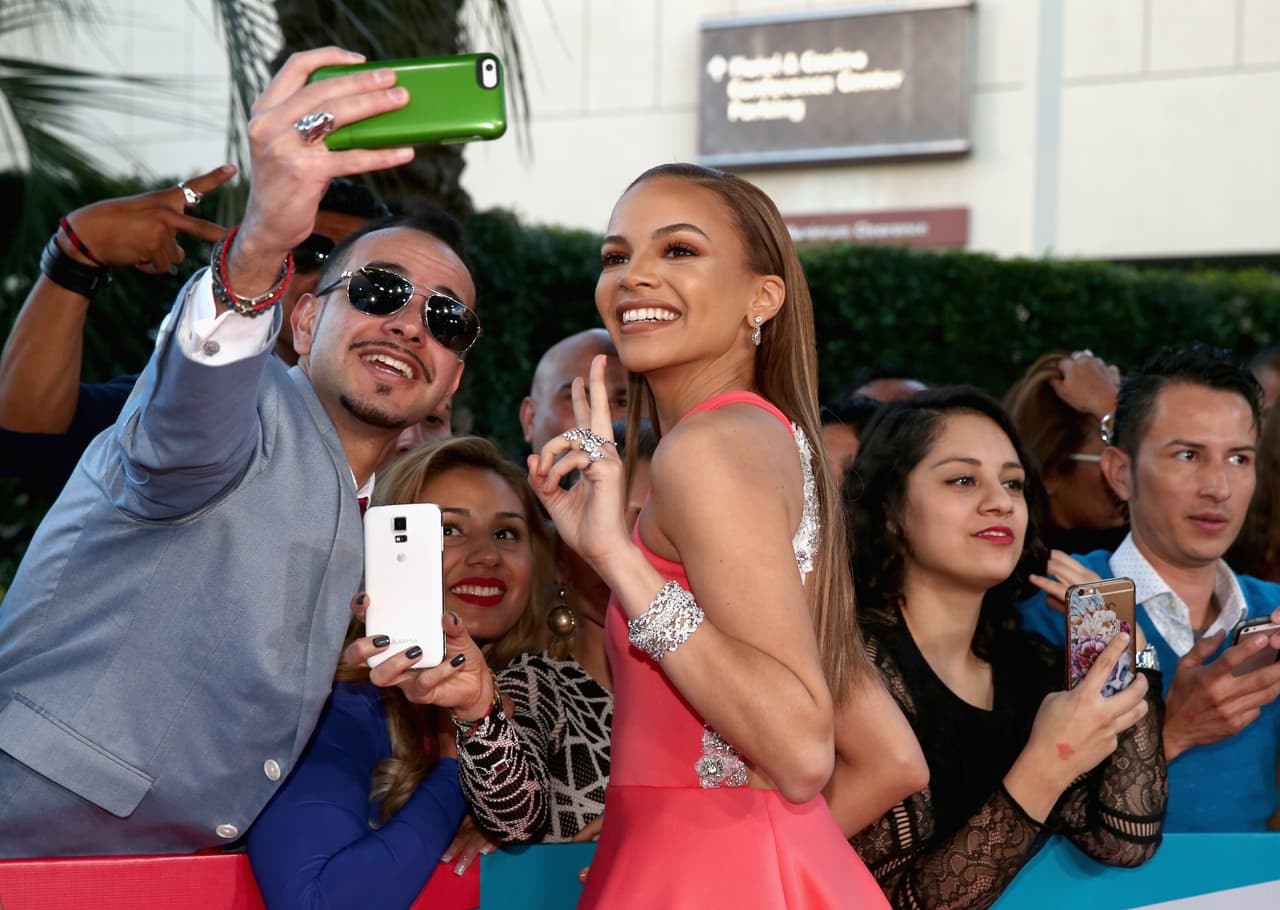 ¡Aunque Leslie Grace también llevaba porra!