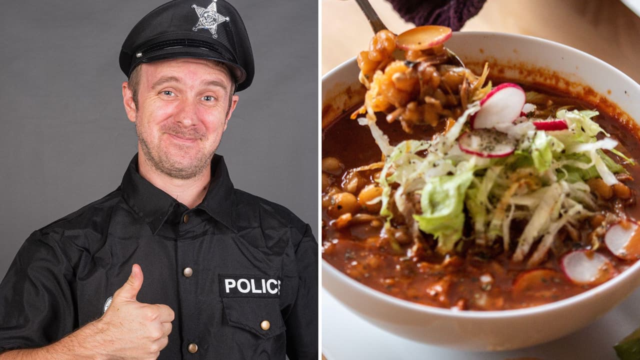 Vecino llama a la policía quejándose de fiesta mexicana y pide que la terminen: oficial se queda a comer pozole