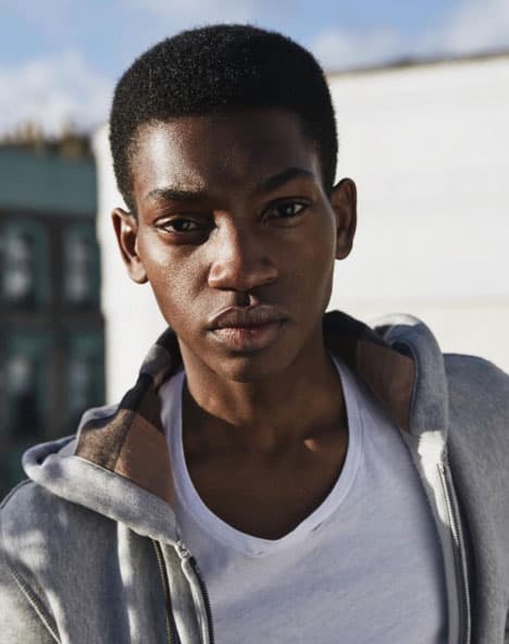 Estas son algunas muestras de su trabajo para Burberry con los modelos.