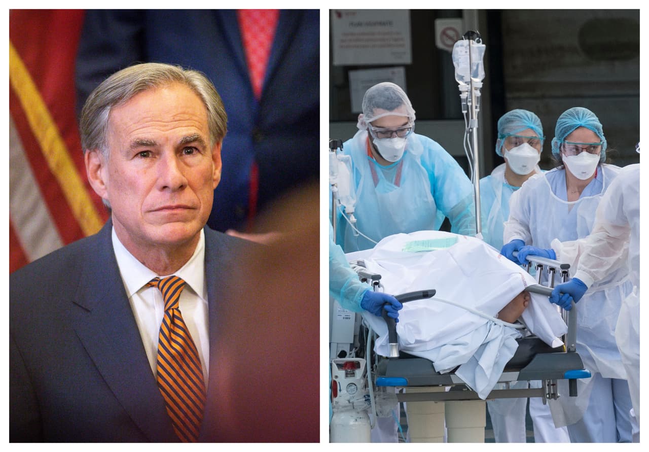 Gobernador de Texas pide personal médico fuera del estado para ayudar con hospitales saturados por covid-19