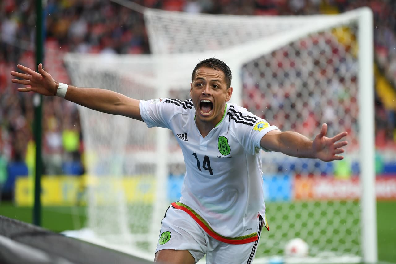 Javier Hernández es el gran referente del ataque mexicano este año se consolidó como el máximo goleador histórico del Tri con sus goles en mayo contra Croacia y en Copa Confederaciones a Portugal.