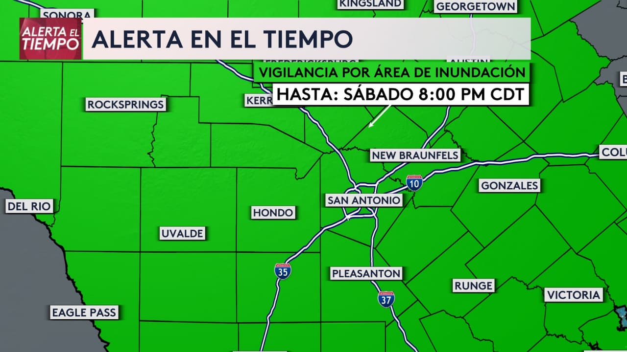 Además, mantente alerta, porque la vigilancia por áreas de inundaciones estará activa en todo el centro de Texas hasta la noche del sábado 13 de mayo. Esto significa que hay riesgo de inundaciones durante todo ese periodo.