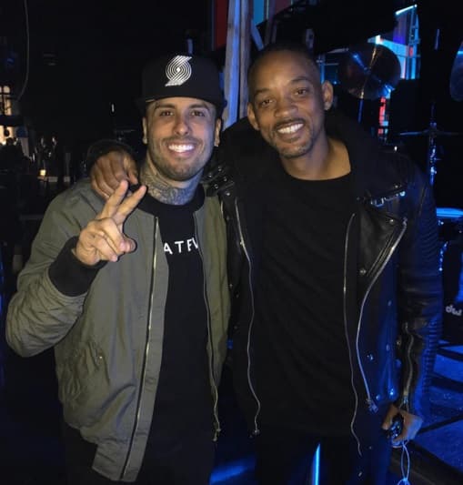 Y Nicky Jam también se volvió loco con la presencia de Will Smith, parece que hicieron muy buena mancuerna.