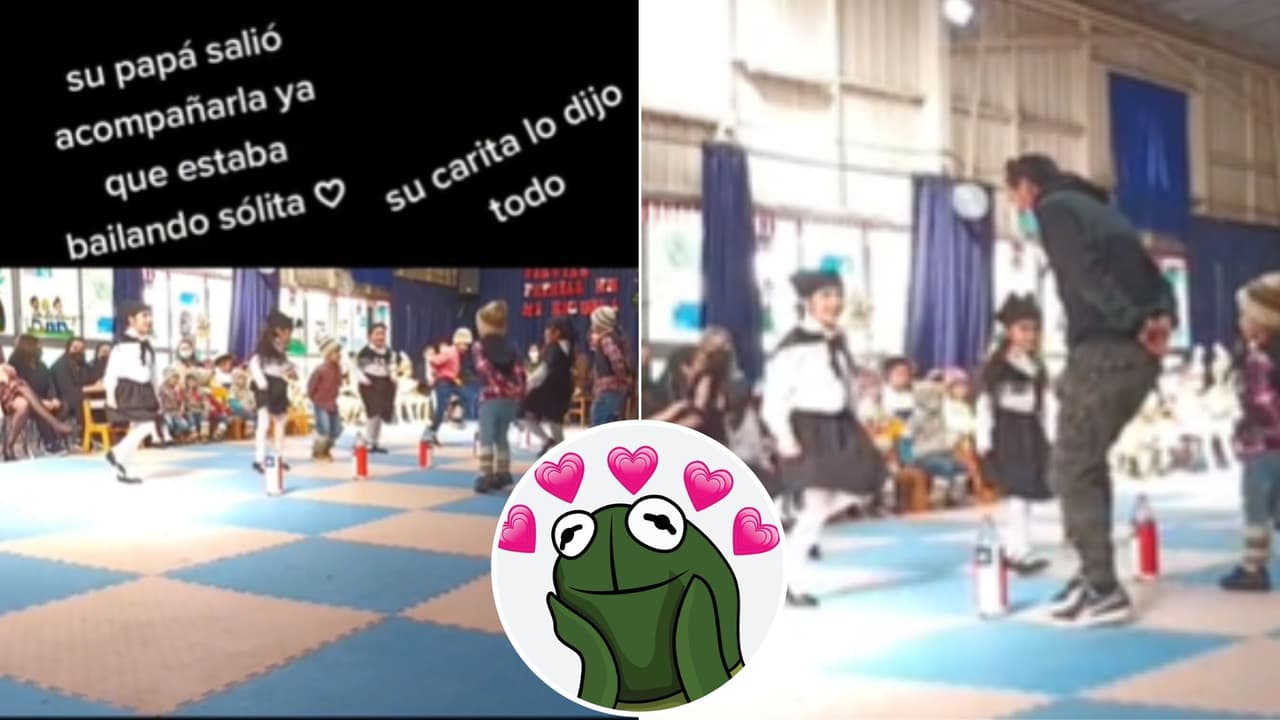 Papá se une al baile escolar de su hija porque no tenía pareja: tierno video conmovió a TikTok