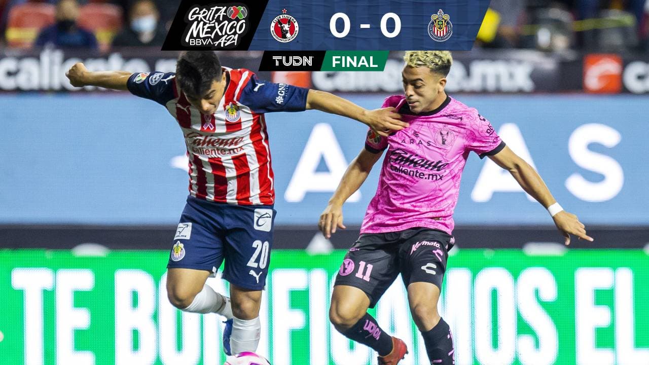Chivas no puede con el sotanero Xolos de Tijuana en la frontera y empatan sin goles.