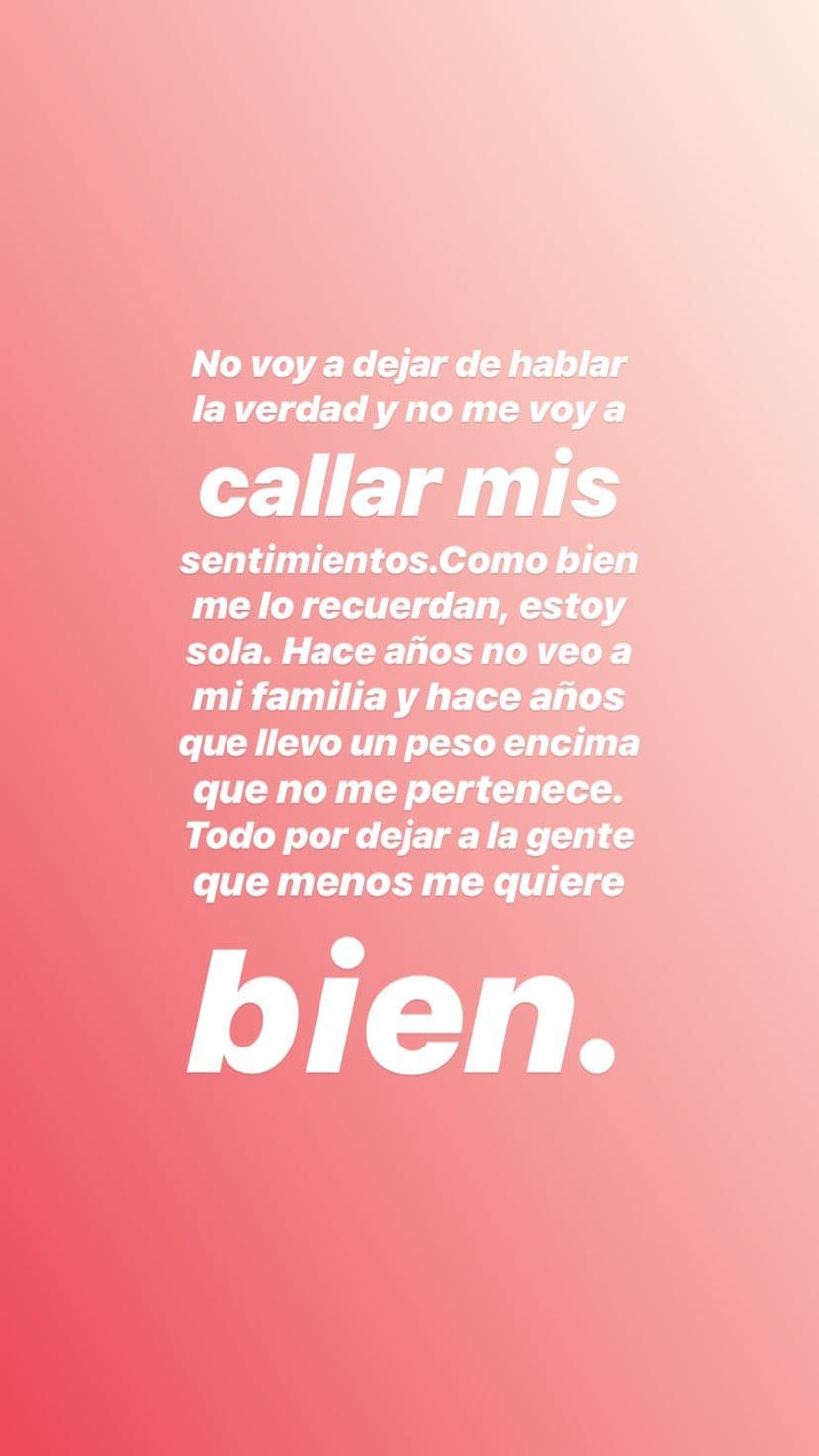 También dijo que seguirá diciendo la verdad sobre su familia.
<br>