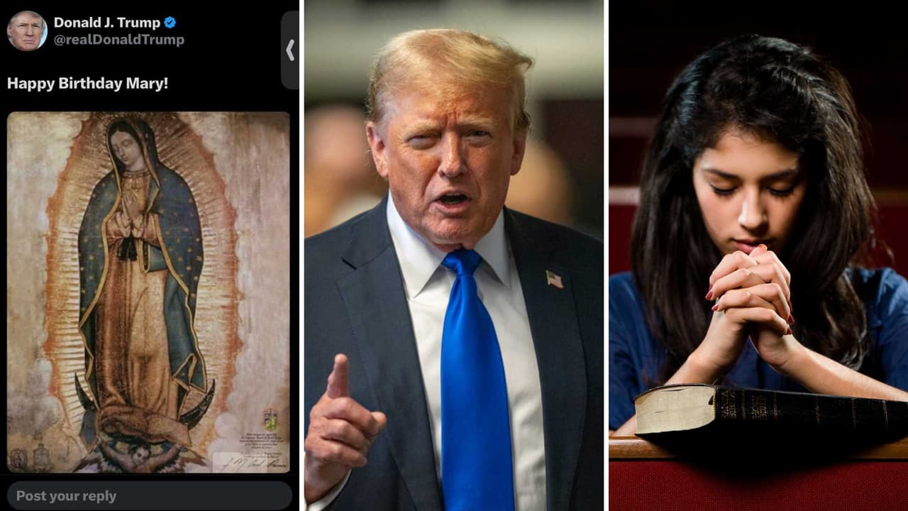 Trump desata polémica al felicitar a la Virgen de Guadalupe