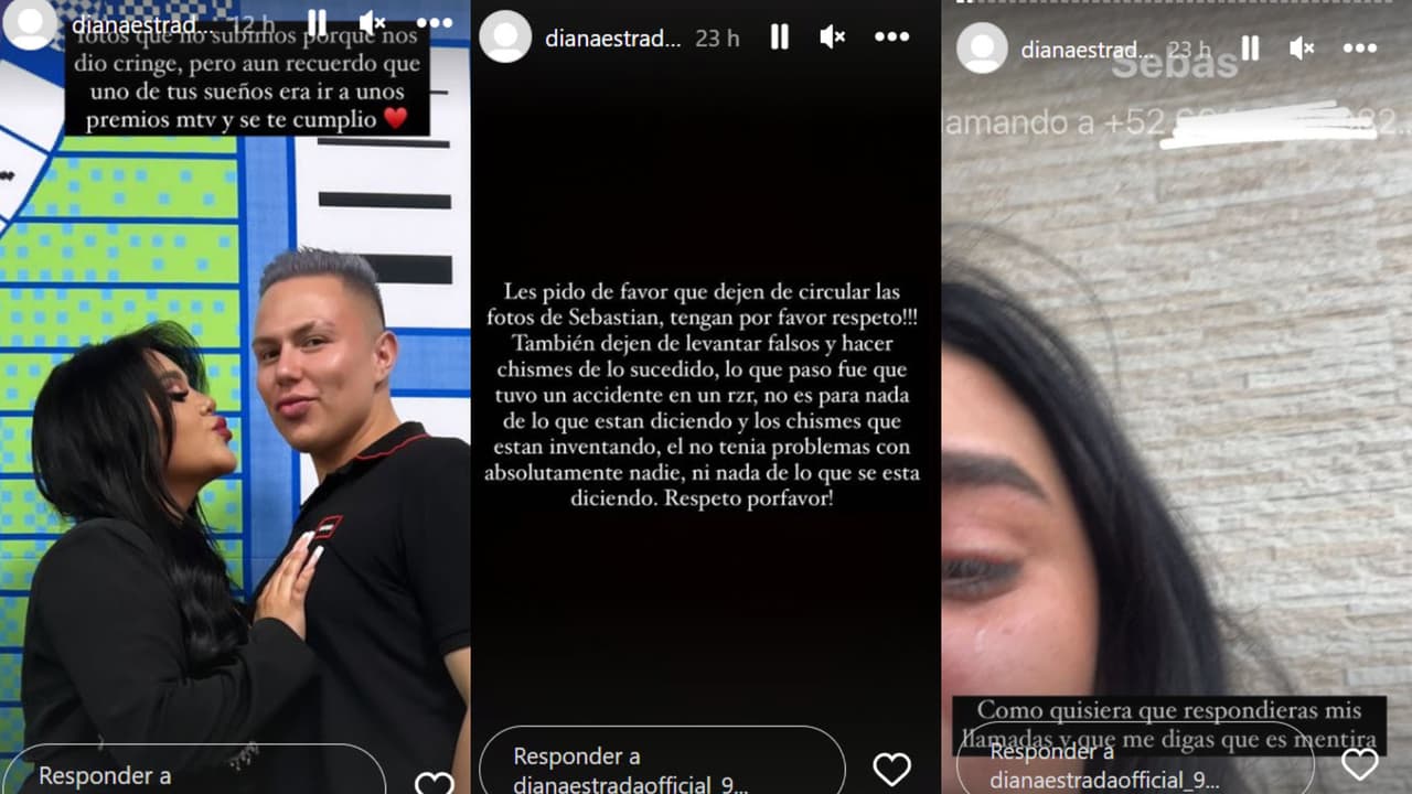 La también 'influencer' y celebridad de MTV, Diana Estrada, confirmó la muerte de su amigo Sebastián Bautista.
