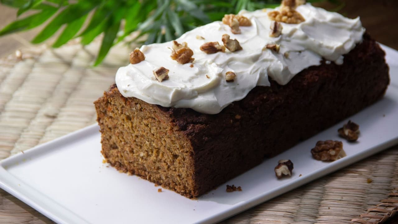 Panqué de piña, zanahoria y avena