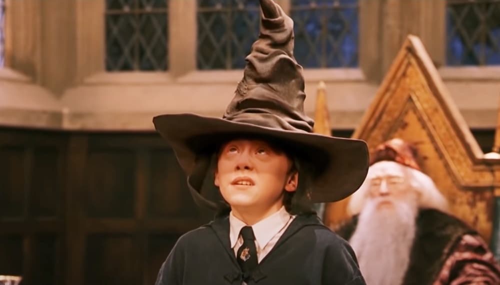 El Sombrero Seleccionador no dudó en enviar a Ron Weasley a Gryffindor