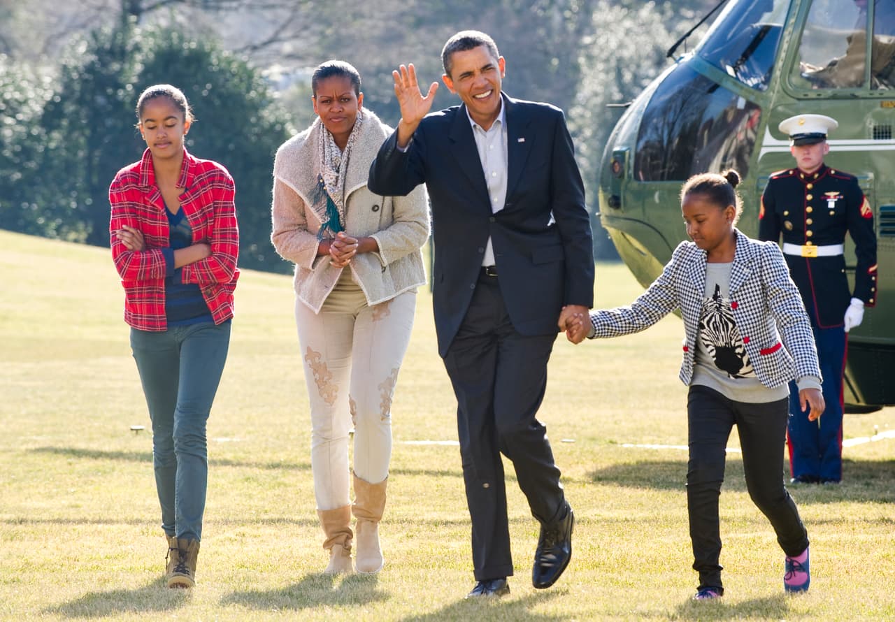Barack y Michelle tiene dos hijas, Malia y Sasha.