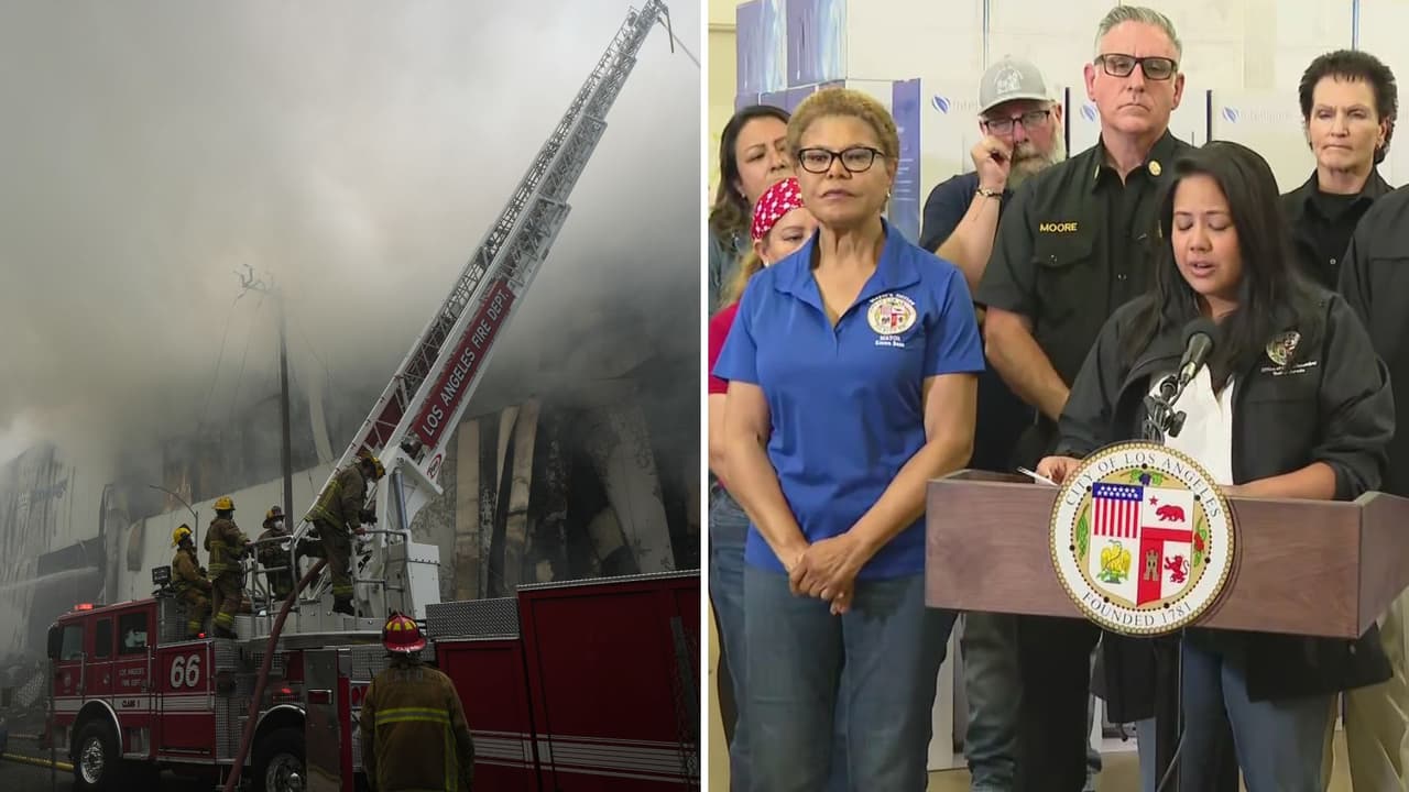 Incendio en almacén de Boyle Heights podría extinguirse a mediados de esta semana: Esto es lo último