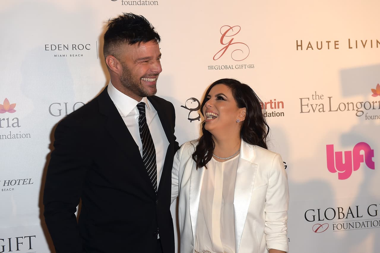 Eva Longoria dijo que Ricky Martin es su "marido en la filantropía".