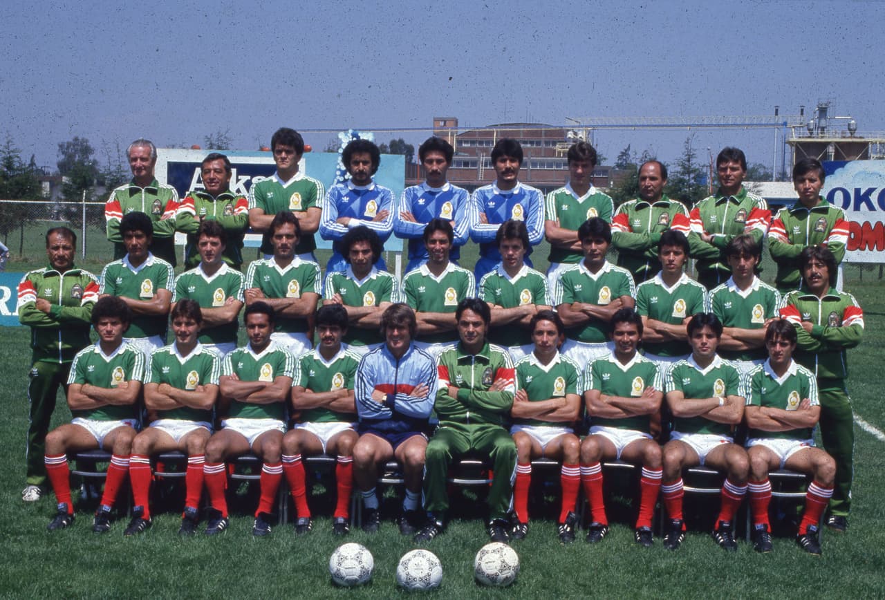 Selección Mexicana en el Mundial de 1986.