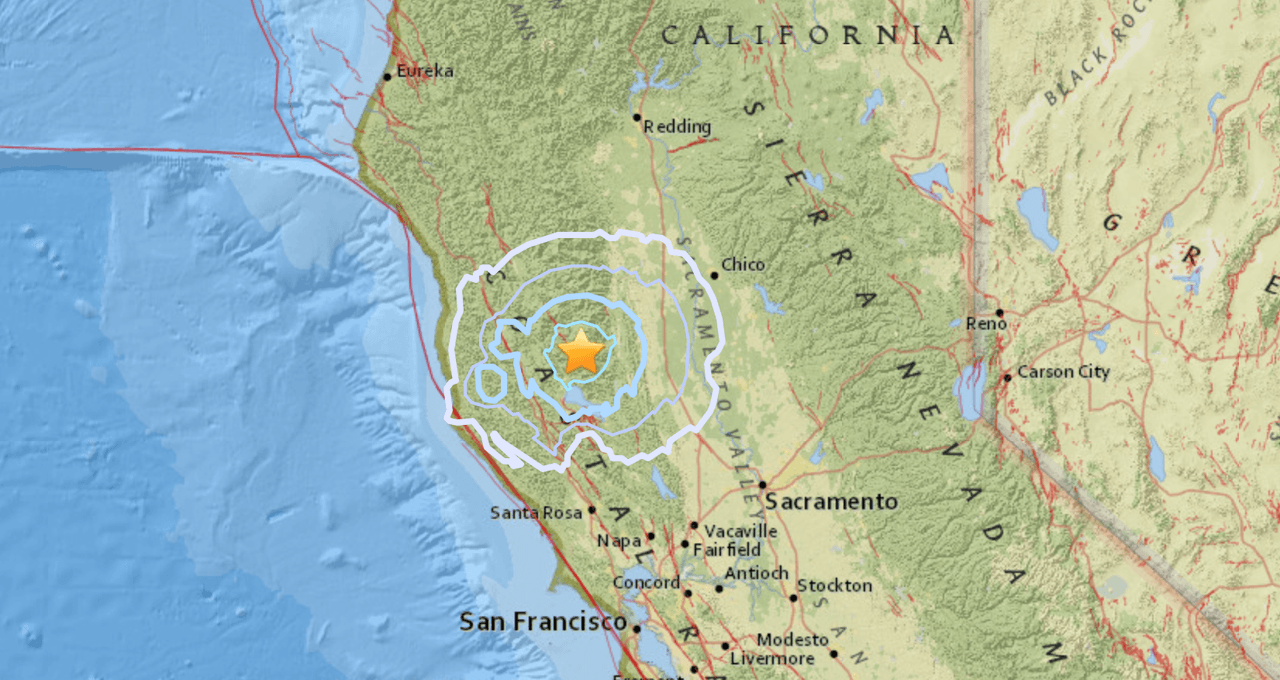 Registran temblor de 5.1 en el norte de California