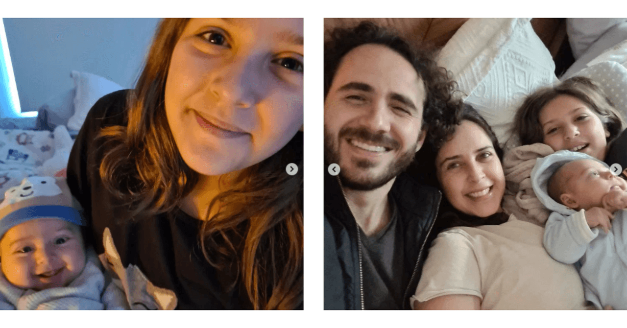 Irán Castillo y su familia