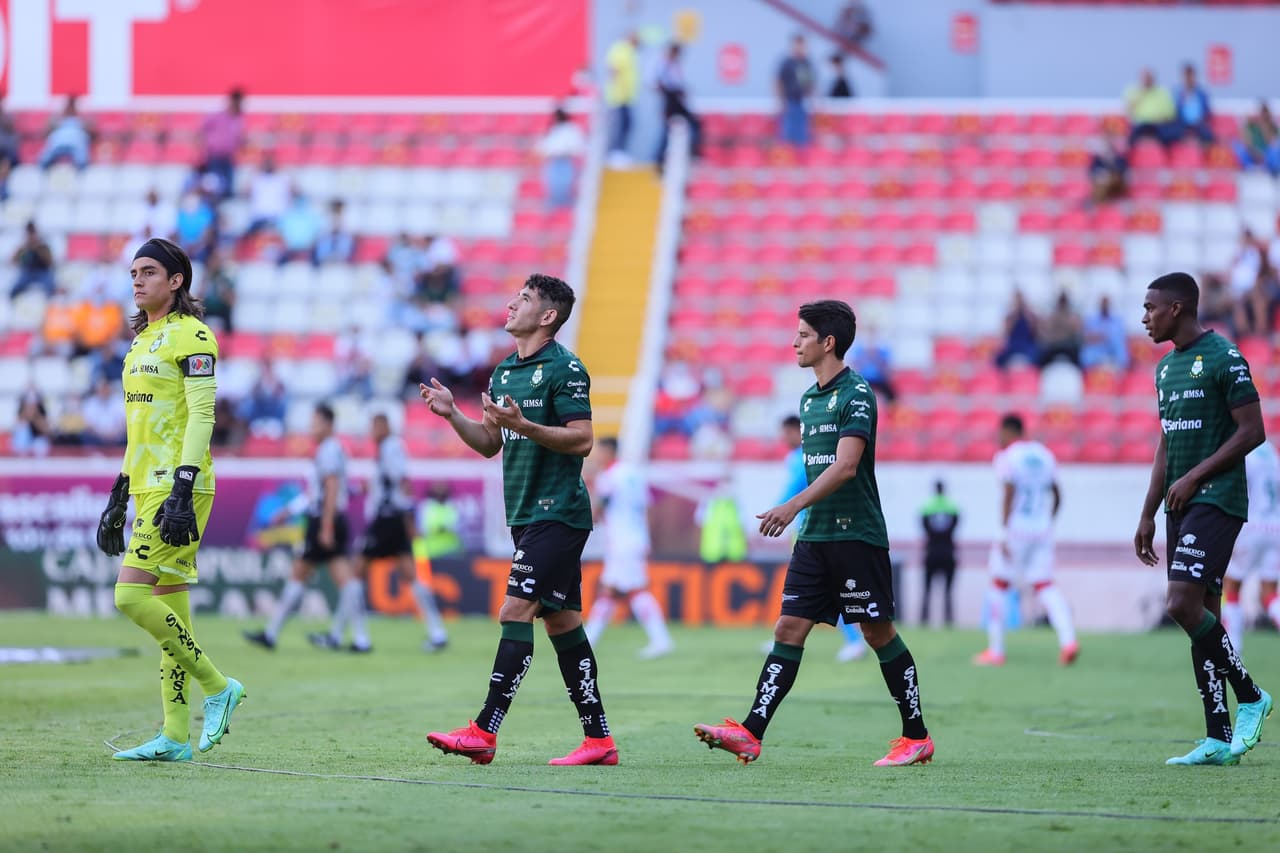 Juan Otero, Jesús Ocejo y Diego Valdés son los encargados de anotar los primeros tres goles del Apertura 2021 en la goleada de Santos 0-3 sobre Necaxa.
