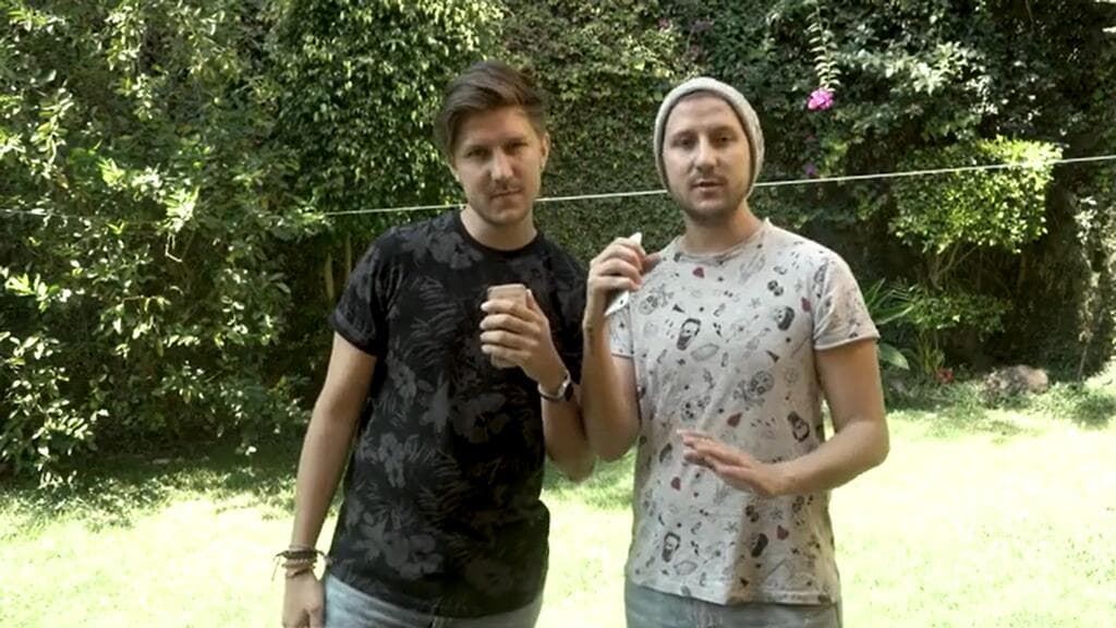 Ellos son Diego y Francisco Forastieri, los hijos gemelos de Matilde Obregón.