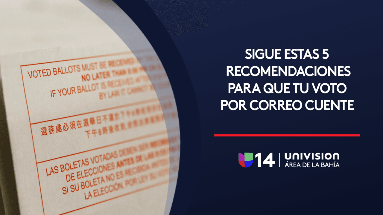 Sigue estas 5 recomendaciones para que su voto por correo cuente en California