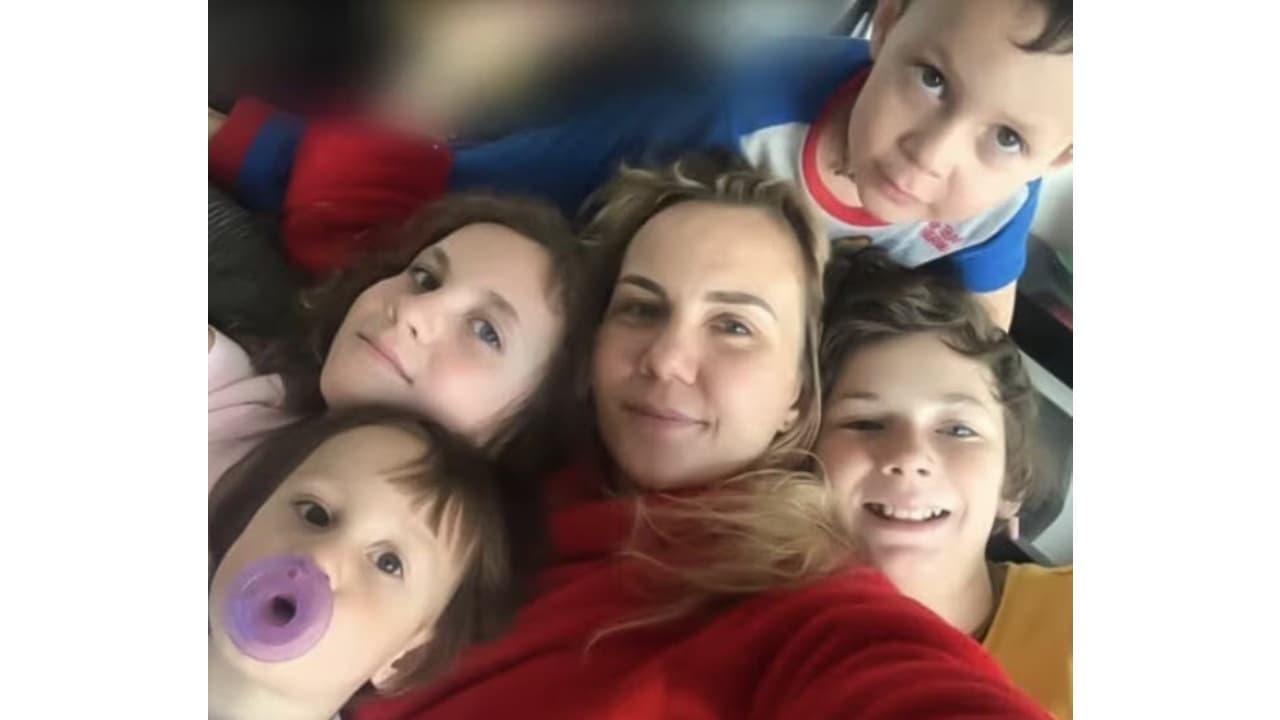 Michelle Vieth con sus cuatros hijos: Leandro, Michelle, Christian y Sélika