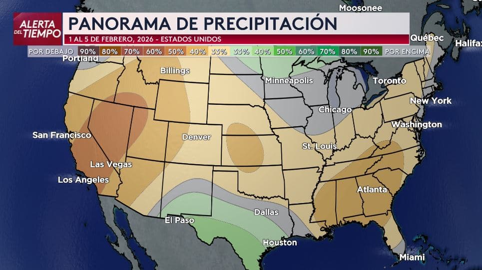Las temperaturas seguirán bajas los próximos días, ¿Es probable que veamos precipitaciones? Hay posibilidades que son normales para la época, según esta predicción para la semana del 1 al 5 de febrero.
