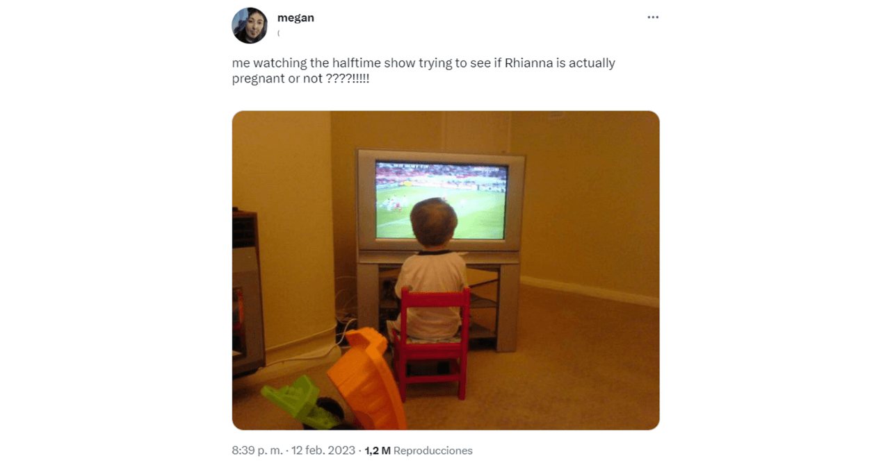 Memes por el Show del Medio Tiempo de Rihanna en el Super Bowl 2023
