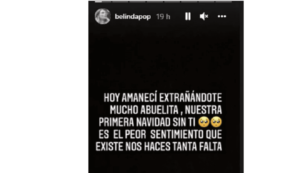 La intérprete compaórti melancólicas palabras para recordar a su abuelita