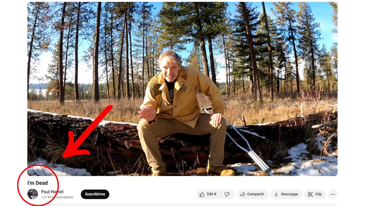 Así anunció Paul Harrell su muerte en YouTube.