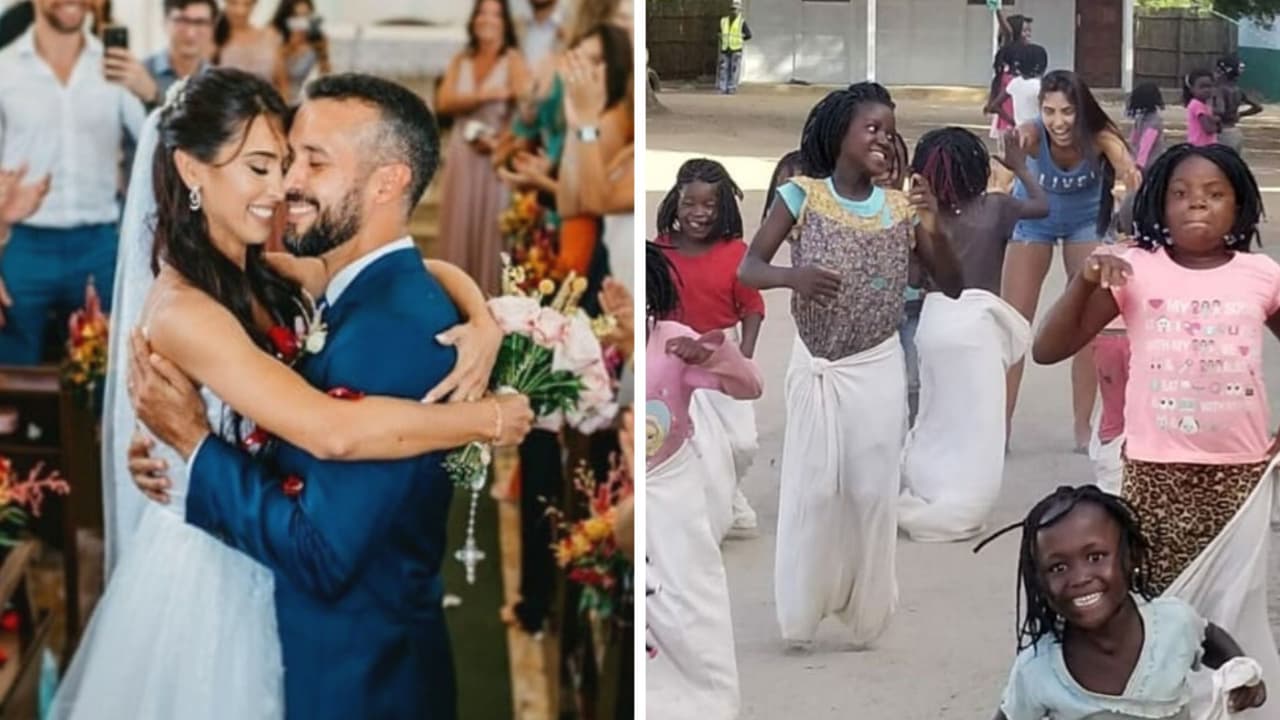 Pareja usa el dinero que iba a utilizar en la fiesta de su boda para construir escuela en África