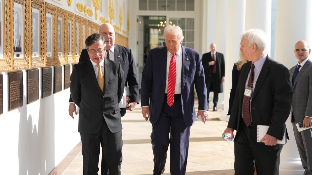 Primera reunión entre Donald Trump y Gustavo Petro: Así va el encuentro entre presidentes de EEUU y Colombia