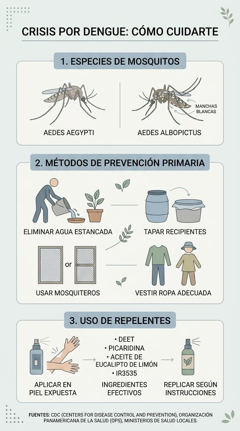 Expertos advierten que el clima cálido y la presencia de mosquitos podrían favorecer más brotes locales de dengue.