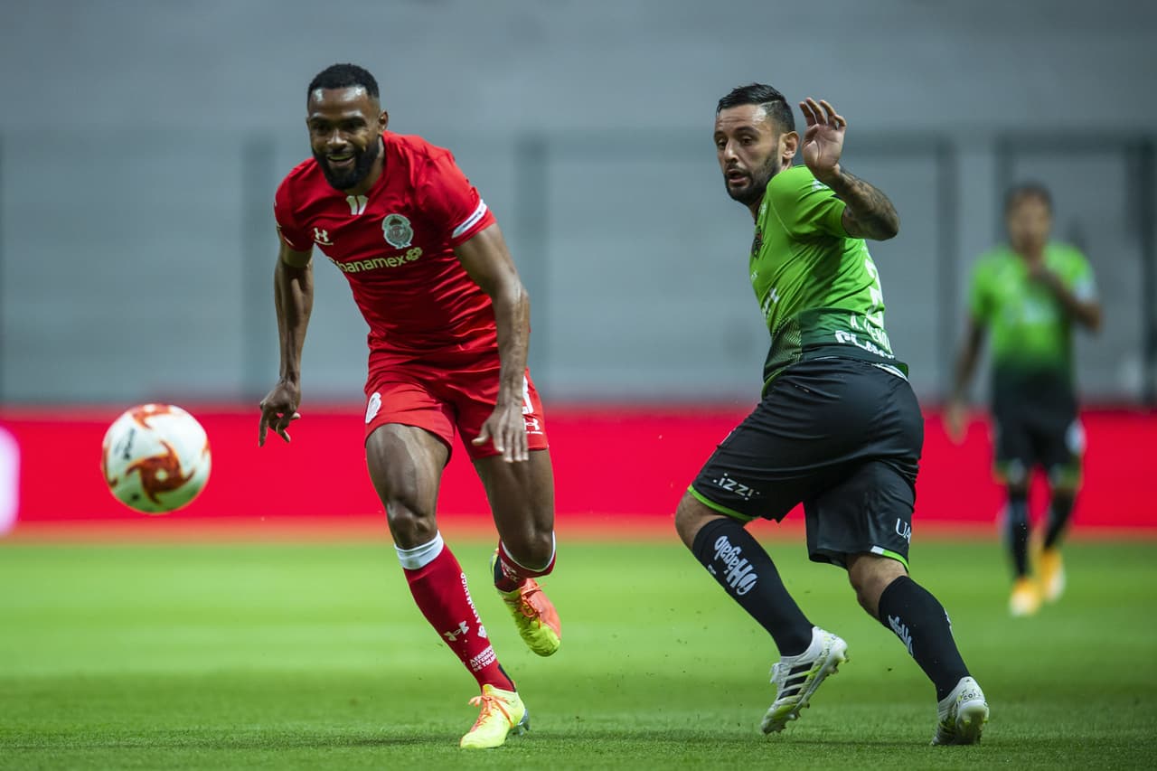 Darío Lezcano es el encargado de darle los puntos a los Bravos tras derrotar al Toluca.