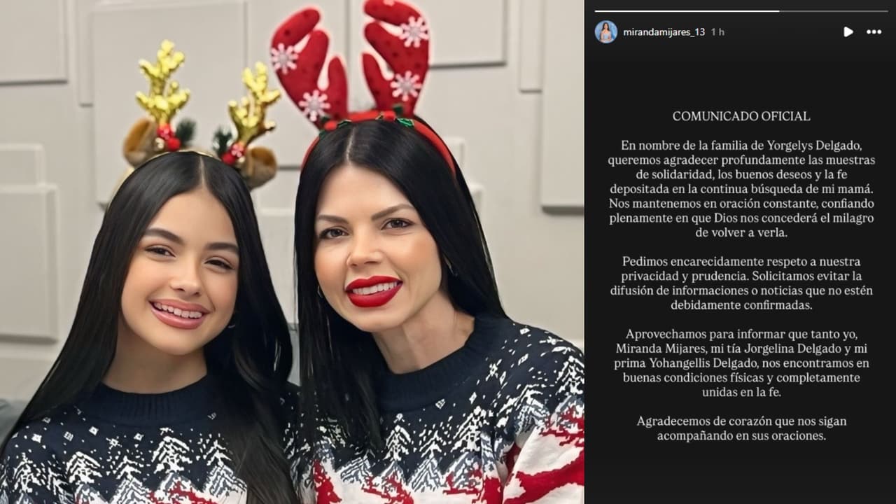 Miranda Mijares, hija de Yorgelys Delgado, afirmó que sigue la búsqueda de su mamá.