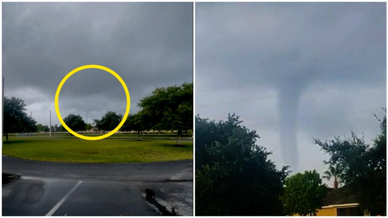 Captan tromba marina en el condado de Pasco