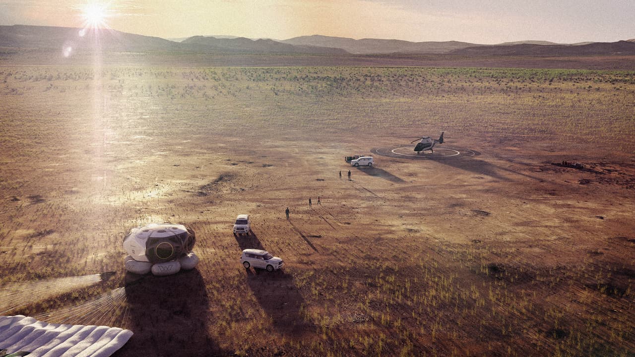 El aterrizaje, el final del paseo. La compañía ofrecerá opciones de financiamiento a los turistas y según World View ahora mismo con un depósito de 500 dólares se puede reservar un asiento.