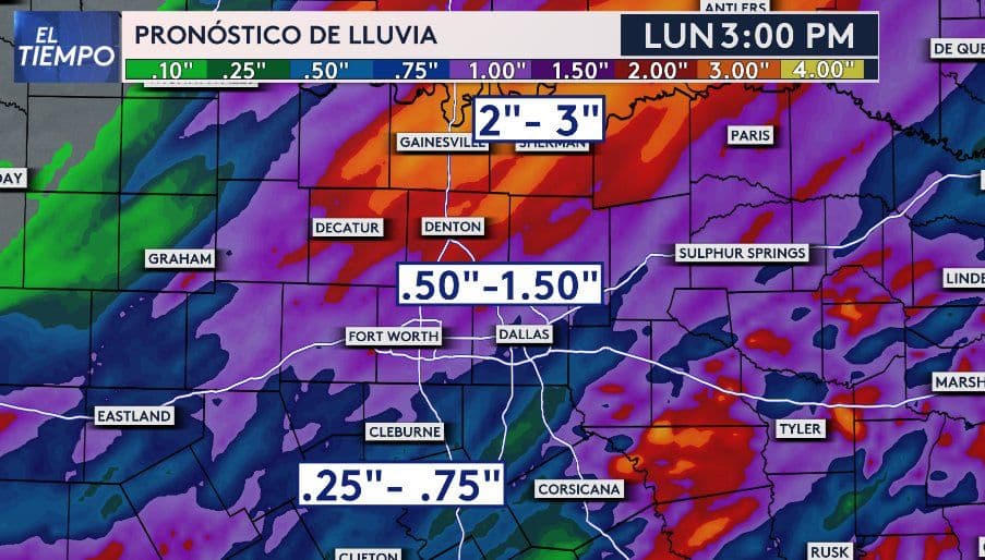 Esto debes saber del frente “frío” que pasará sobre el norte de Texas del domingo al lunes