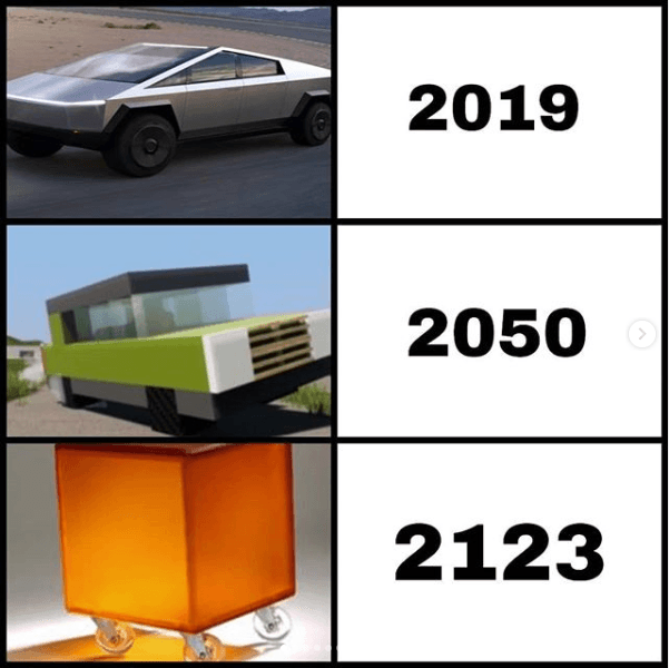 <b>En video:</b>
<a href="https://www.univision.com/carros/elon-musk-presenta-a-la-tesla-cybertruck-en-medio-de-un-momento-vergonzoso-video" target="_blank">Elon Musk presenta a la Tesla Cybertruck en medio de un momento vergonzoso </a>
<br>
<b>Los detalles:</b>
<a href="https://www.univision.com/carros/los-angeles-2019-la-tesla-cybertruck-es-una-pickup-electrica-con-un-diseno-fuera-de-serie-fotos" target="_blank">La Tesla Cybertruck es una pickup eléctrica con un diseño fuera de serie</a>