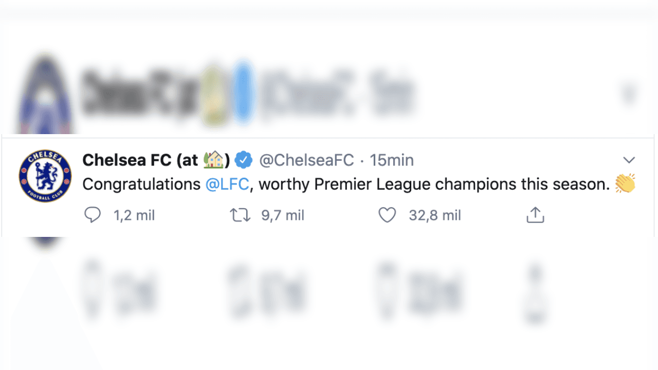 Desde LeBron James, hasta los clubes de la Premier League se tomaron un tiempo para felicitar al nuevo campeón de Inglaterra.