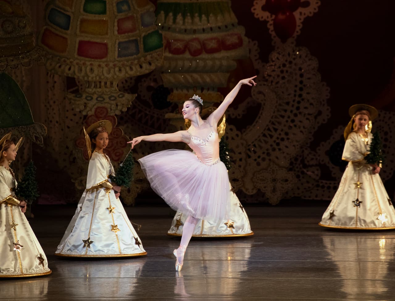 Indiana Woodward in "The Nutcracker", choreography © The George Balanchine Trust, New York City Ballet, David H. Koch Theater, Lincoln Center, Wednesday, December 4, 2019, 11am. Credit Photo: Erin Baiano