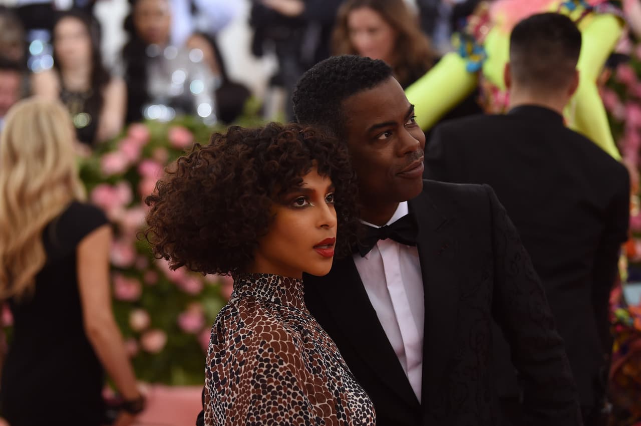 NEW YORK, NEW YORK - MAY 06: Megalyn Echikunwoke and Chris Rock attend The 2019 Met Gala Celebrating Camp: Notes on Fashion at Metropolitan Museum of Art on May 06, 2019 in New York City. (Photo by Jamie McCarthy/Getty Images)