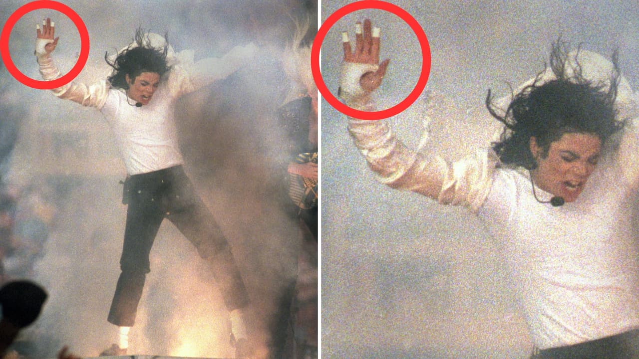 Michael Jackson usaba cinta blanca en los dedos