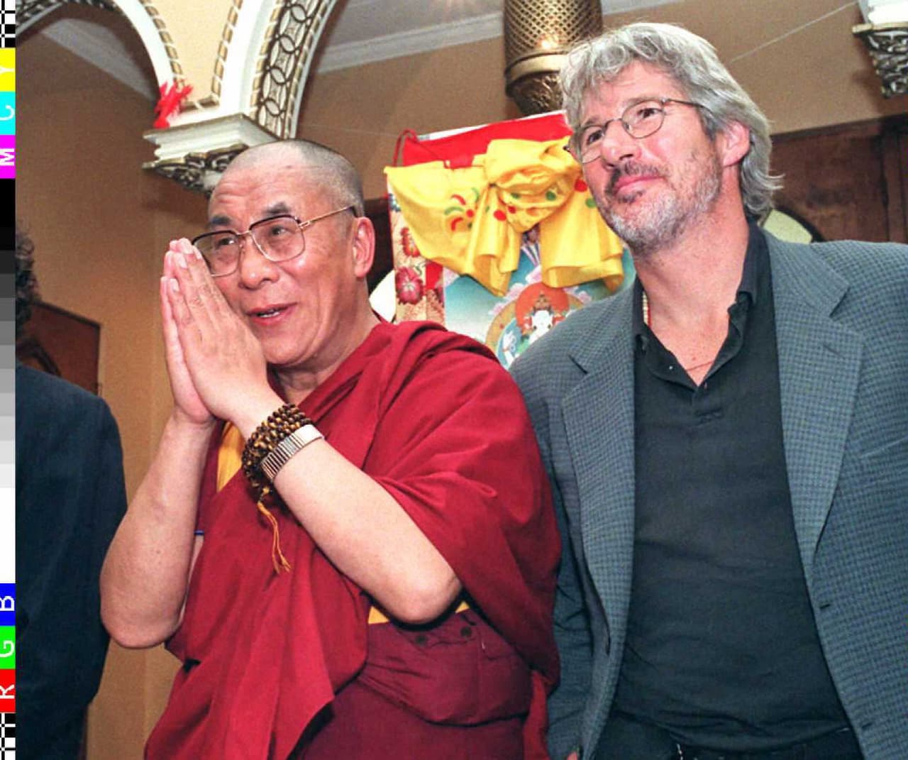 Con el Dalai Lama en julio de 1996