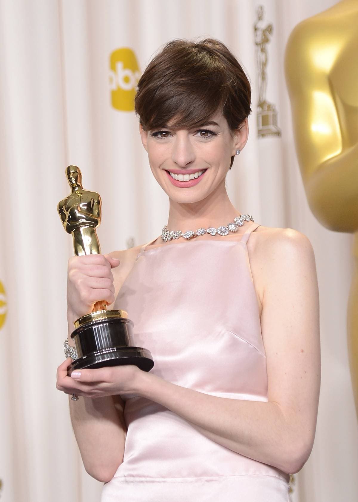 Anne Hathaway ganó su premio Oscar en 2013.