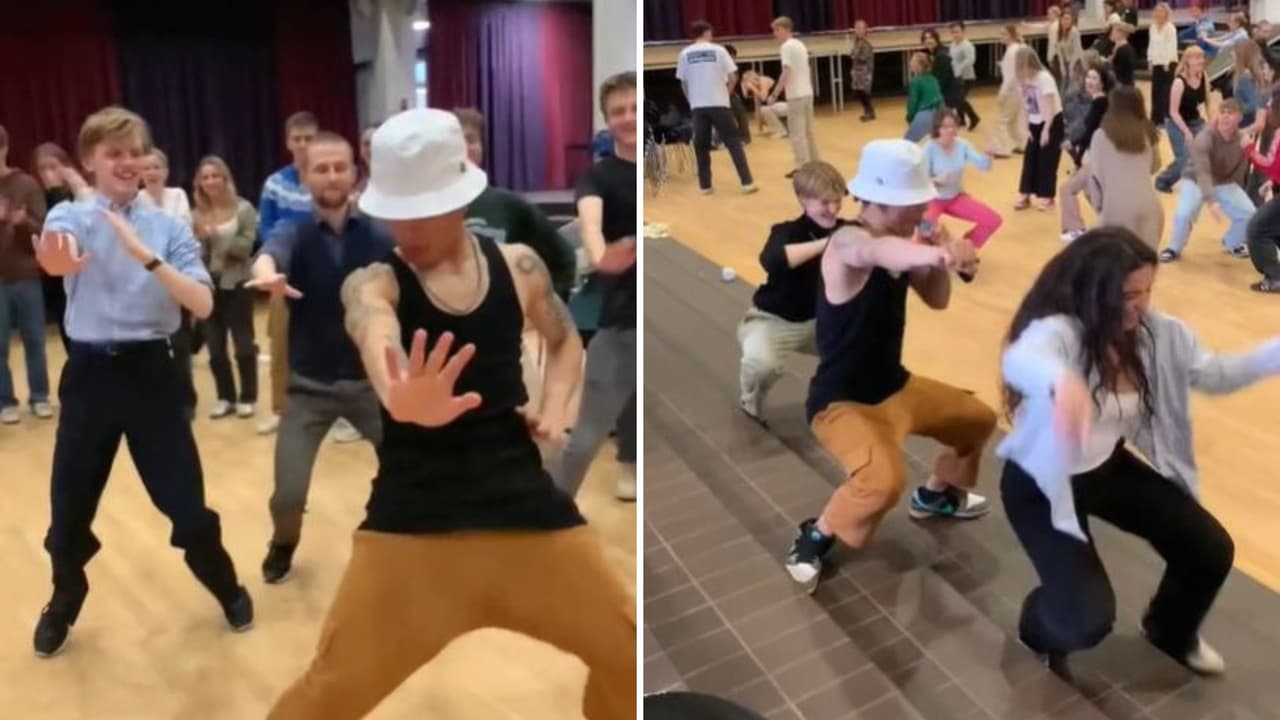 Le enseñan a bailar reggaetón a daneses y el resultado se vuelve viral.