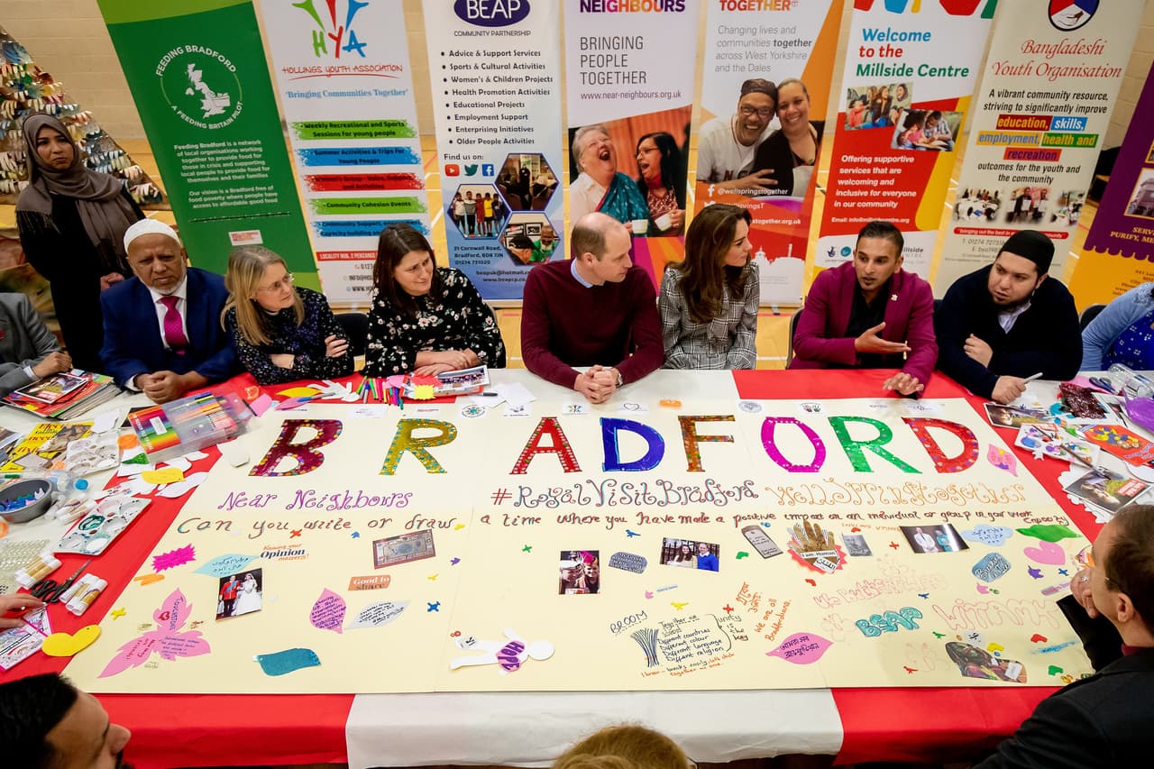 La duquesa de Cambridge realizó sus expresiones después de una visita oficial al
<b><a href="http://www.khidmat.org.uk/" target="_blank">Centro Khidmat</a></b> en Bradford, Yorkshire.