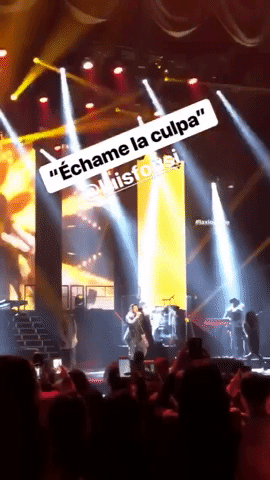 Uno de los temas más coreados por los asistentes fue 'Échame la culpa', éxtio de Fonsi que canta a dueto con Demi Lovato, quien se hizo presente en LA XLove Live a través de las pantallas gigantes para "acompañar" al latino más exitoso del año pasado.