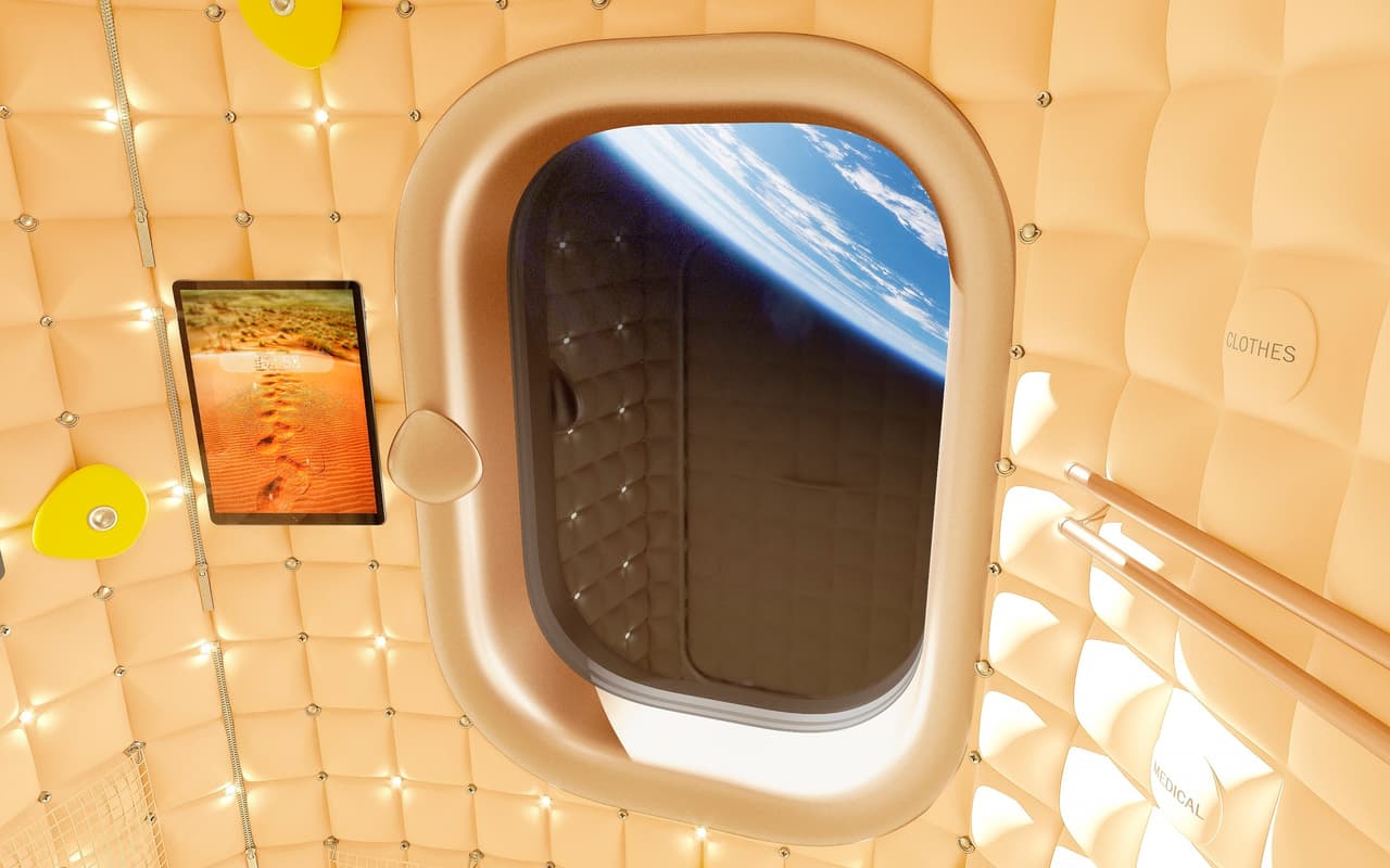 Uno de los compartimientos para tripulantes de la nueva Estación Espacial Comercial. A los primeros dos módulos se le añadirán un tercero y cuarto en 2026 y 2027, creando la estructura principal de la futura plataforma orbital.