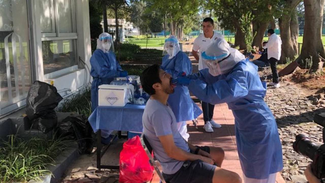 Realizaron pruebas para la detección del coronavirus a jugadores del primer equipo varonil, cuerpo técnico, staff y directiva.