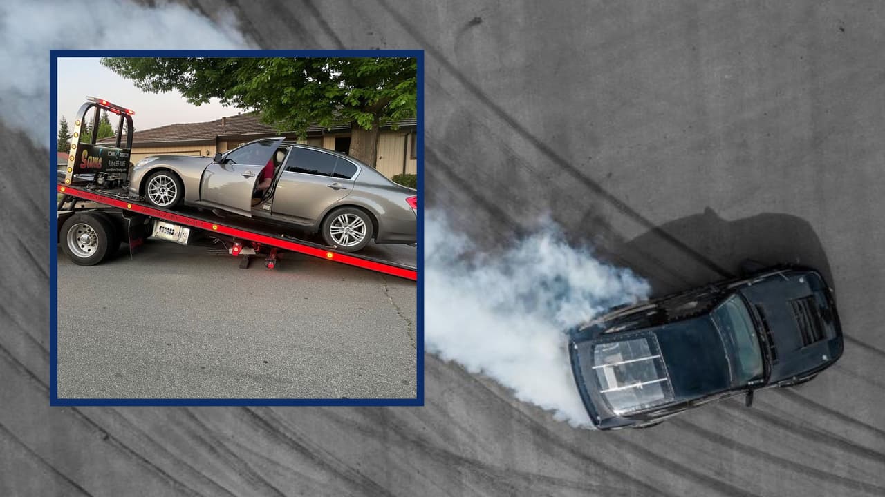 Sideshow masivo con 500 carros convierte a Sacramento en una pista ilegal para arrancones