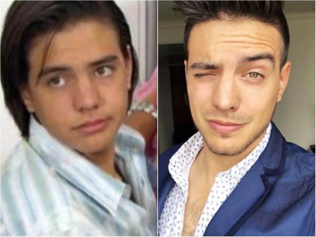 Sólo mira cómo ha cambiado fisícamente, está guapísimo.